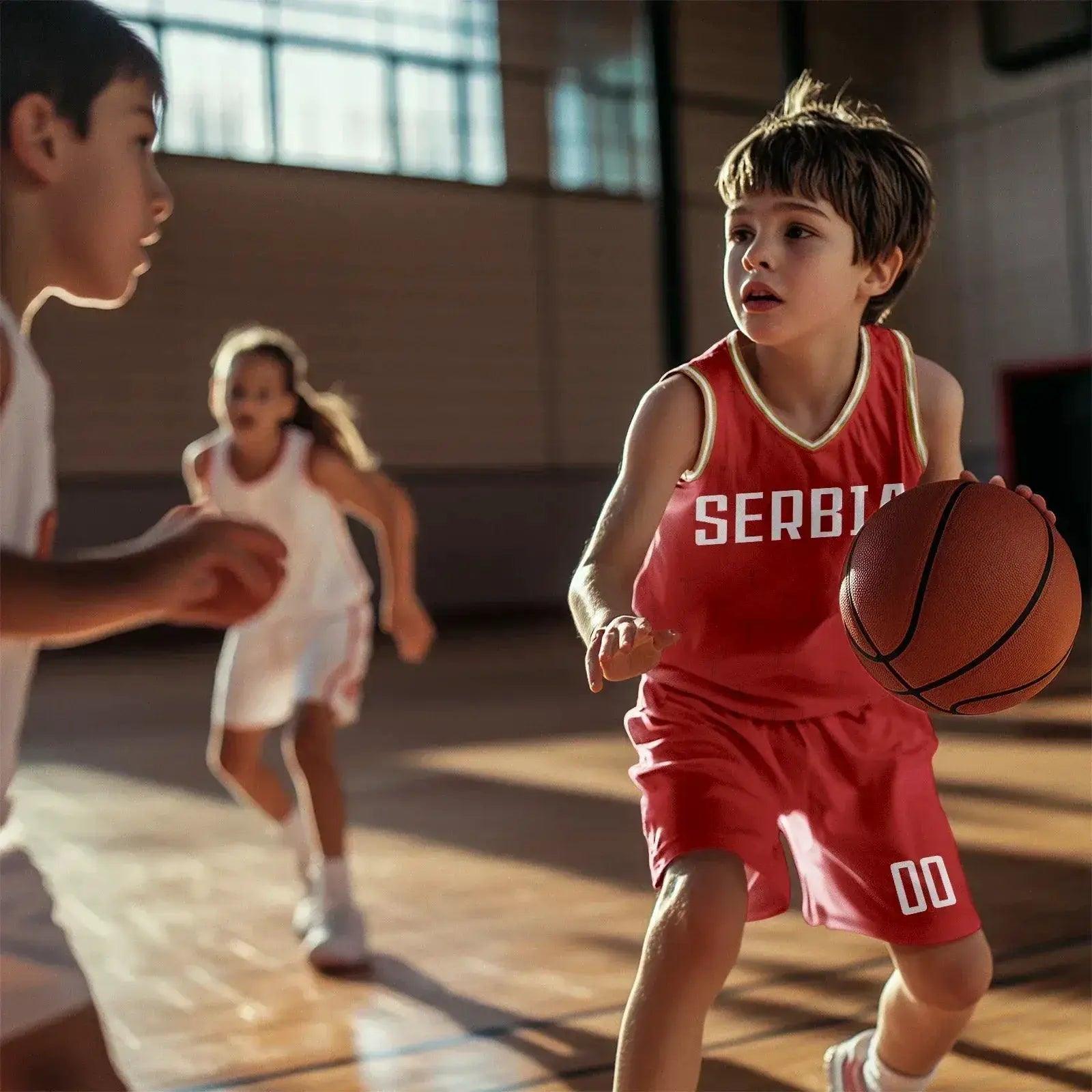  Custom Pod4basket Kids Basketball Jersey and Shorts Set, Personalized, Sleeveless, Polyester, Breathable, True to Size -  ToylandEU™