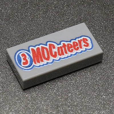 Custom Printed LEGO Tile 1x2 MOCateers For Creative Play - ToylandEU