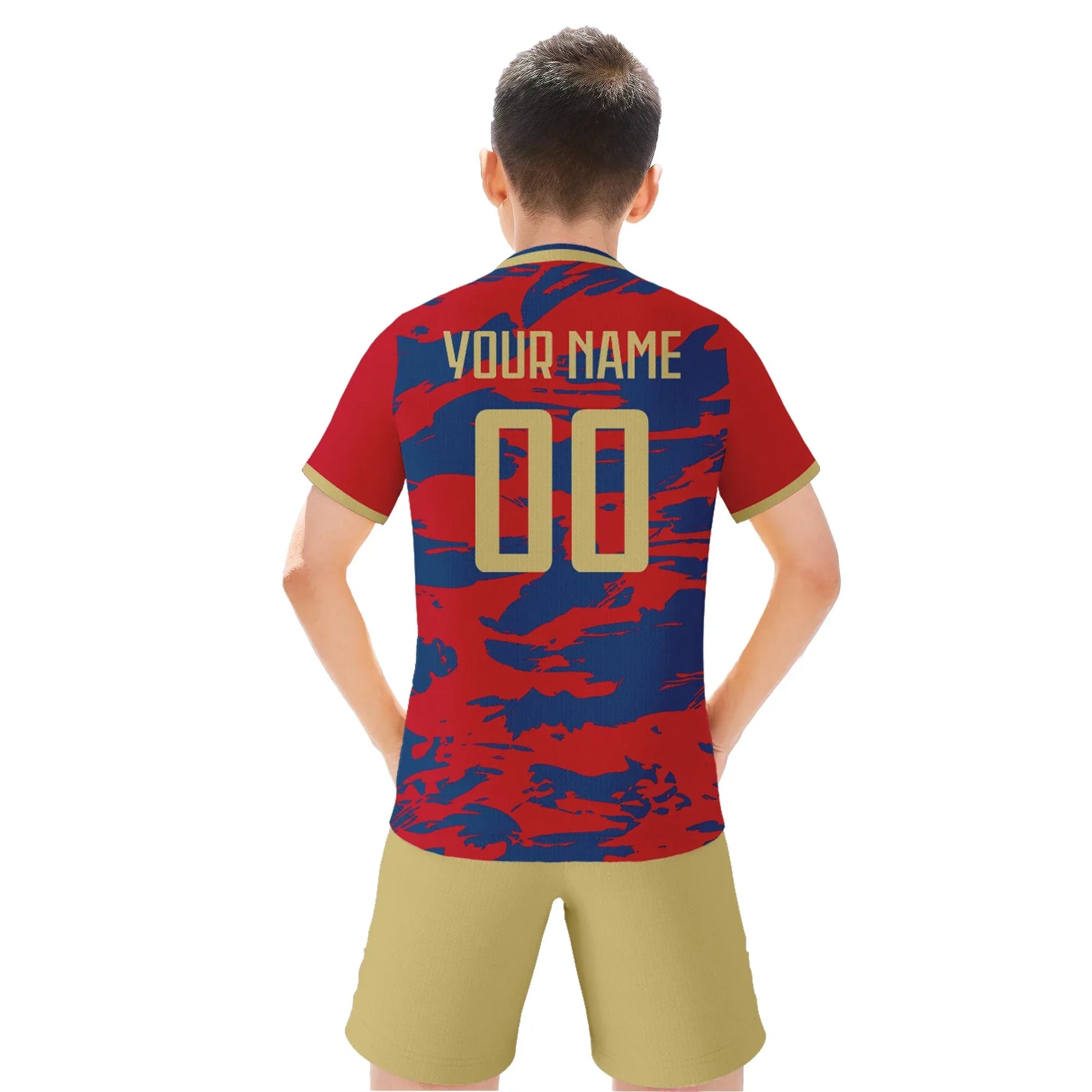 Custom Serbia Kids Soccer Jersey Kit Unisex Youth Uniform With Print Name And Number - ToylandEU