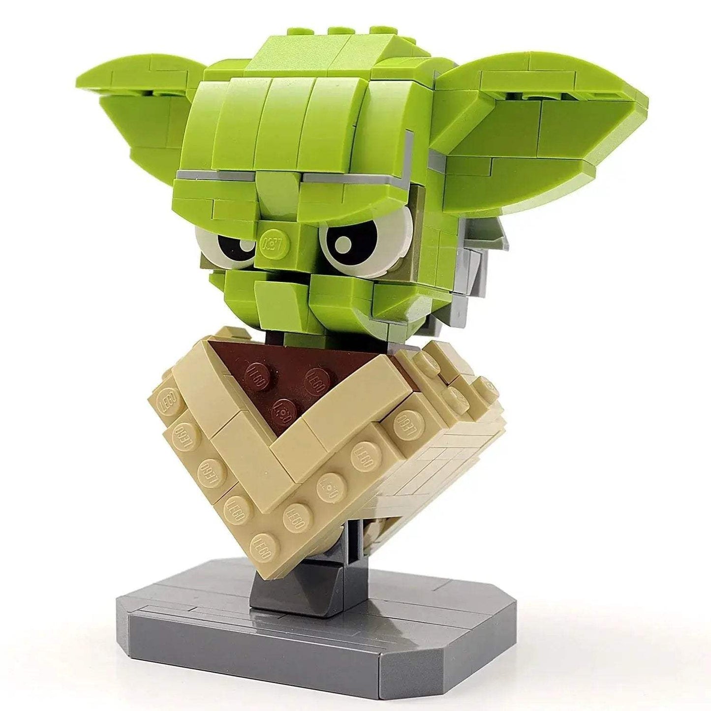 Custom LEGO Star Wars Yoda Bust with Comprehensive PDF Instructions - ToylandEU