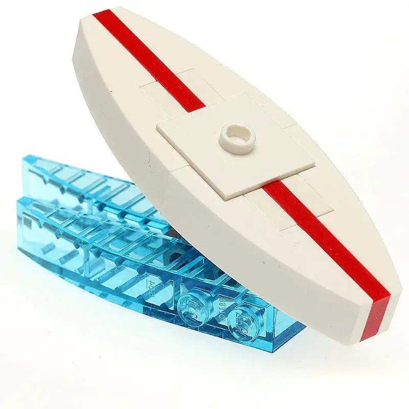 Custom LEGO Surfboard For Figures, Fits Standard Figures, Made From Genuine LEGO Bricks, Digital Instructions - ToylandEU