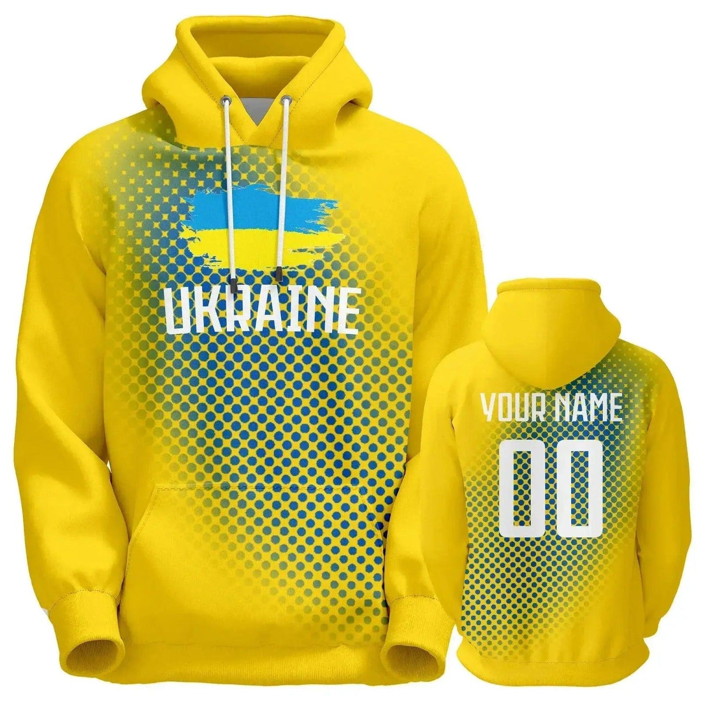  Custom Ukraine Hoodie Unisex Pullover Sweatshirt Personalized Name And Number National Flag -  ToylandEU™