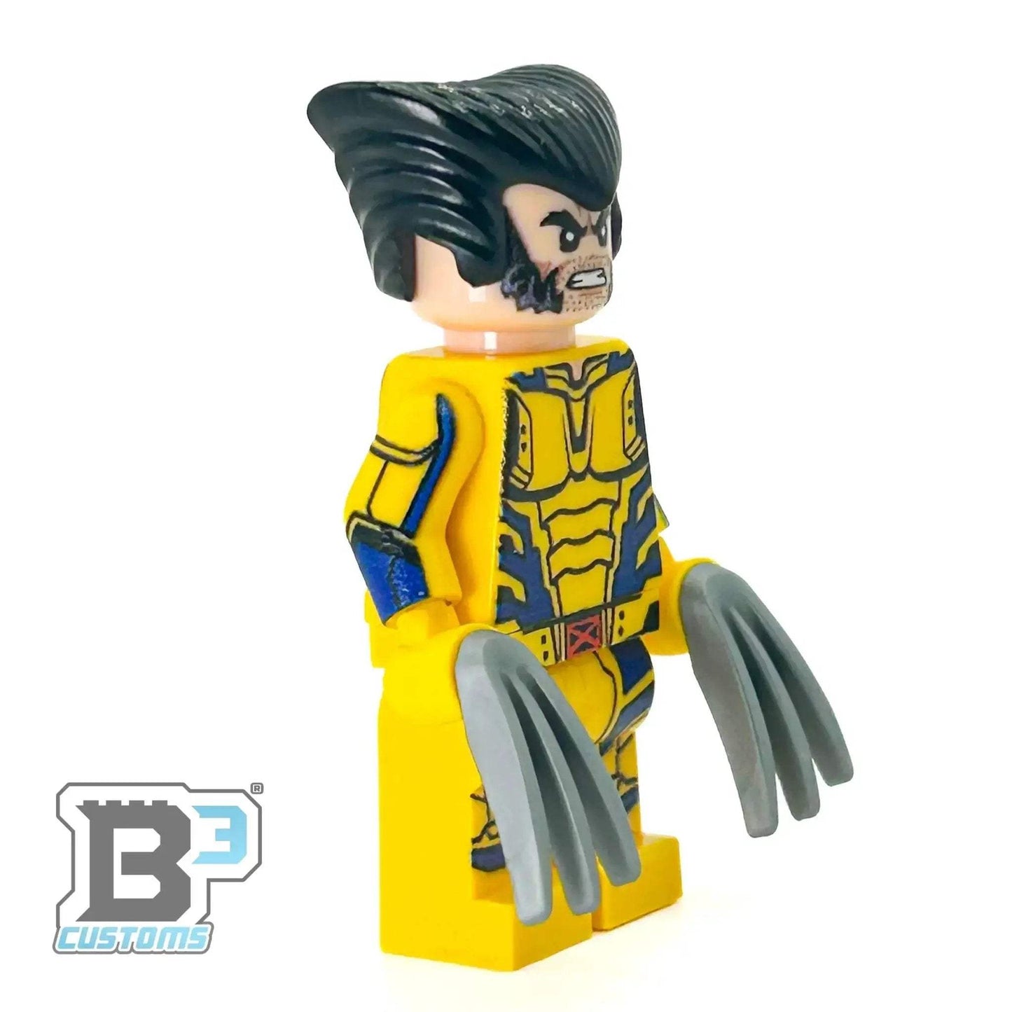 Custom Wolverine Minifig made using LEGO parts - B3 Customs - ToylandEU