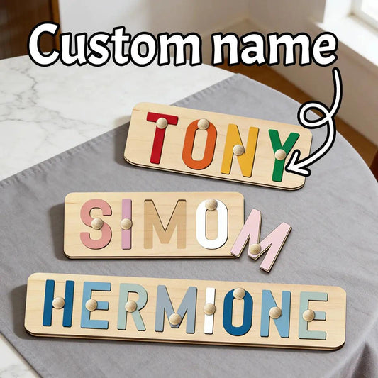  Custom Wooden Name Puzzle For Kids Education -  ToylandEU™
