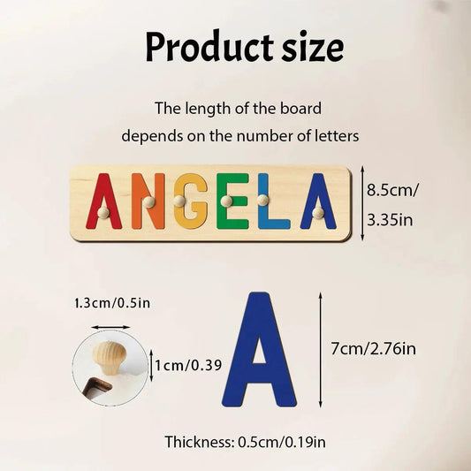  Custom Wooden Name Puzzle For Kids Education -  ToylandEU™