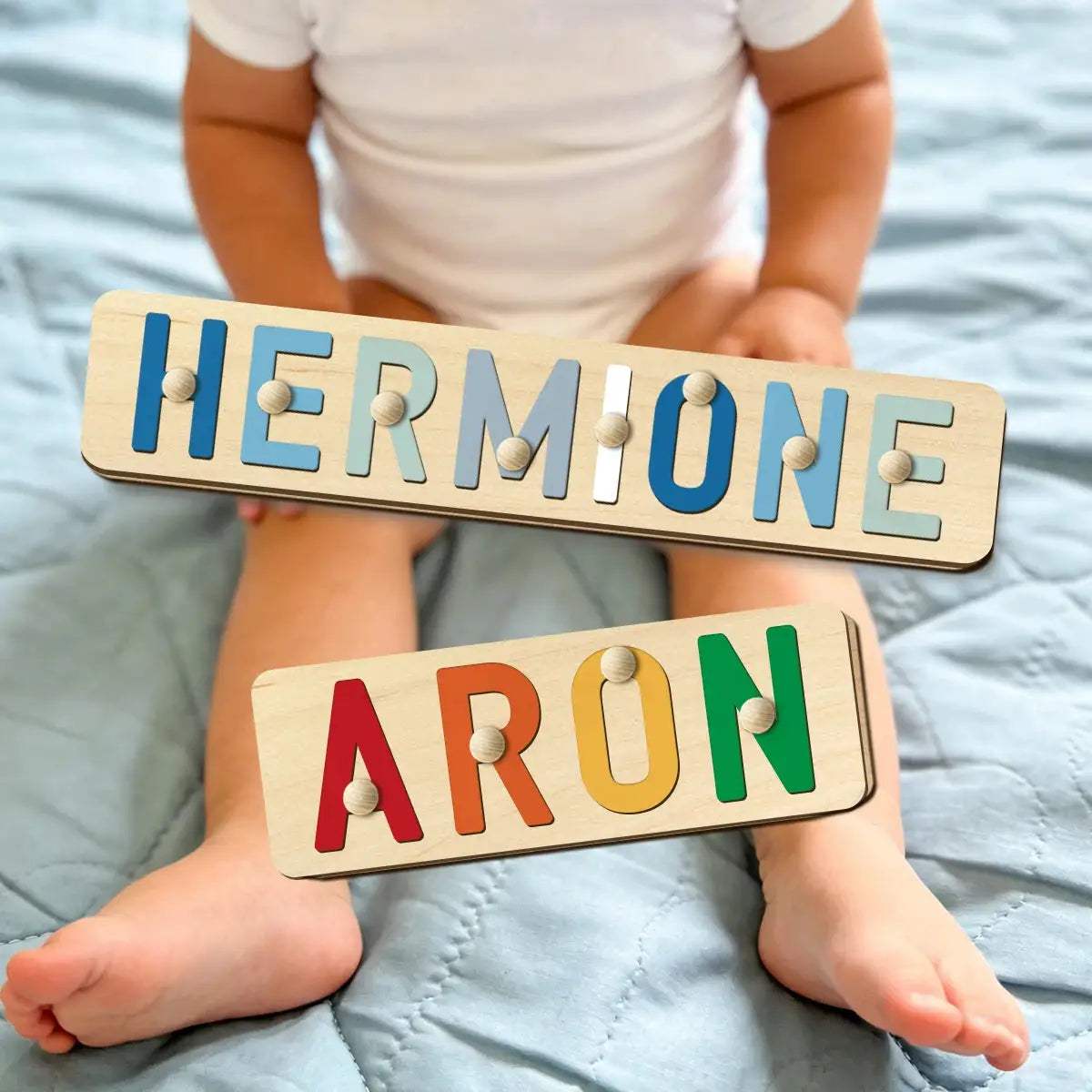 Custom Wooden Name Puzzle For Kids Learning Names Education - ToylandEU