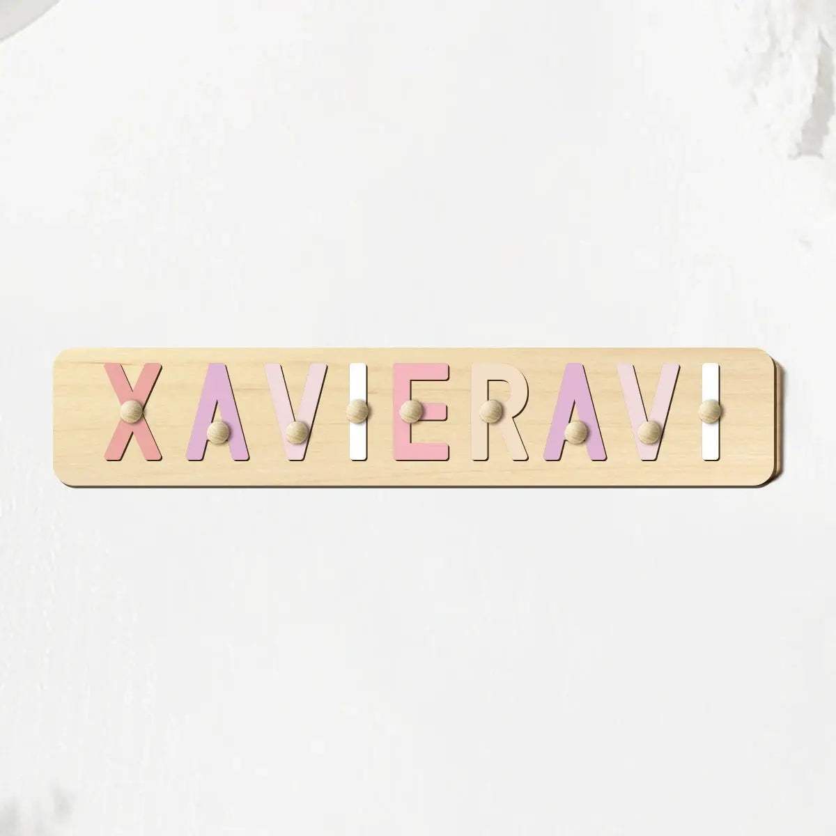 Custom Wooden Name Puzzle For Kids Learning Names Education - ToylandEU