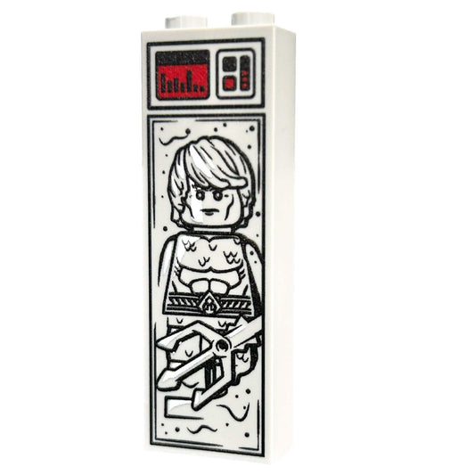 Ocean King In Carbonite | 1x2x5 Brick | Custom Printed LEGO Part | B3 Customs