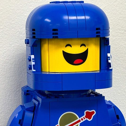 Custom Smile Face Tile | For Lego 40921 Astronaut | Classic Space Upgrade Part
