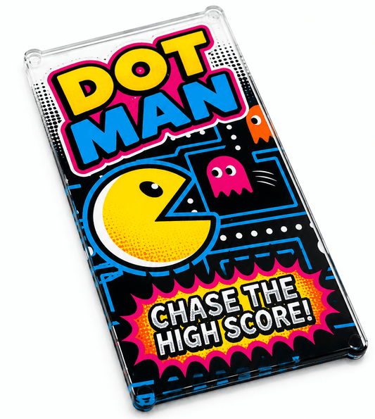 Custom Glass Window | 4X6 Size | Retro Arcade Graphics | Brick Compatible