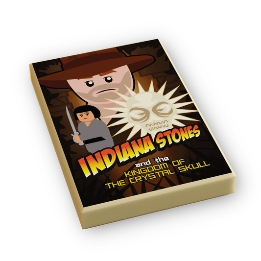 Indiana Stones Kingdom Of The Crystal Skull Movie Cover | 2x3 Tile | B3 Customs