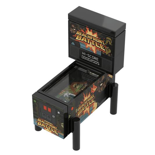 Beachfront Battle Brick Wars Pinball Arcade Machine Building Set | Custom Set | B3 Customs