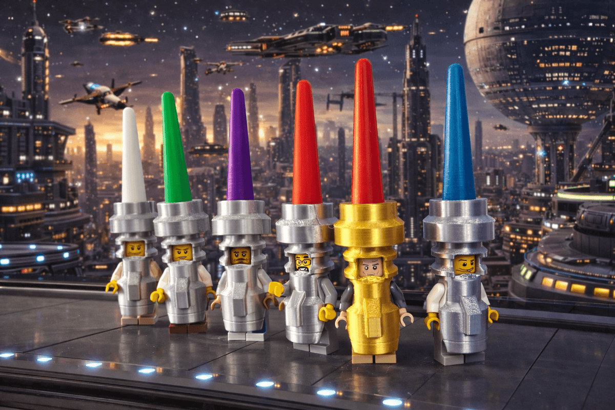 Red Blade Minifig Costume | 3D Printed | Brick Compatible | B3 Customs