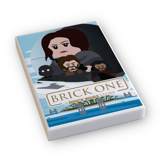 Brick One: A Brick Wars Story Movie Cover Tile | 2x3 Tile | B3 Customs