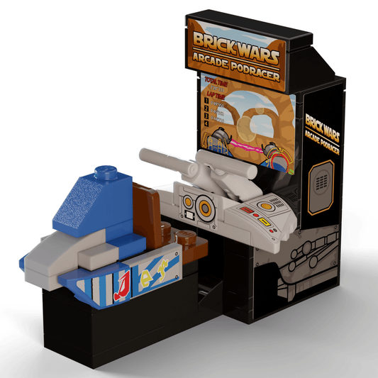 Custom Brick Arcade Podracer | Minifig Compatible Racing Build | Collectible Toy
