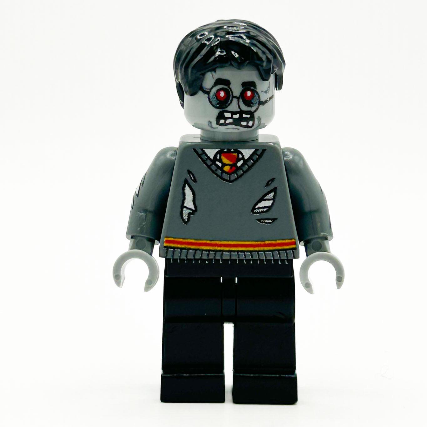 Zombie Harry Minifigure Lego Custom Printed Authentic Parts