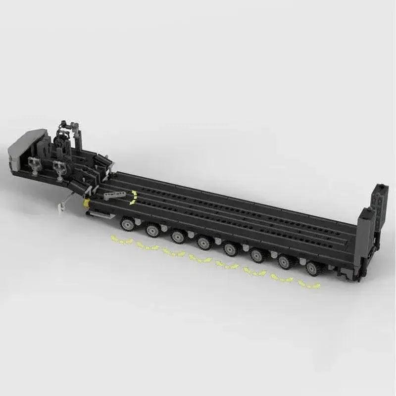  Customed Doll Panther Heavy Duty Transporter MOC Low Loader Trailer Children Toys Building Bricks MOC -  ToylandEU™