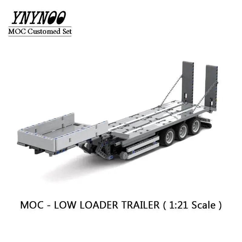  Customed Doll Panther Heavy Duty Transporter MOC Low Loader Trailer Children Toys Building Bricks MOC -  ToylandEU™