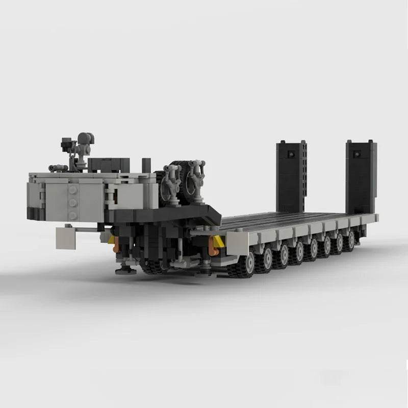 Customed Doll Panther Heavy Duty Transporter MOC Low Loader Trailer Children Toys Building Bricks MOC - ToylandEU
