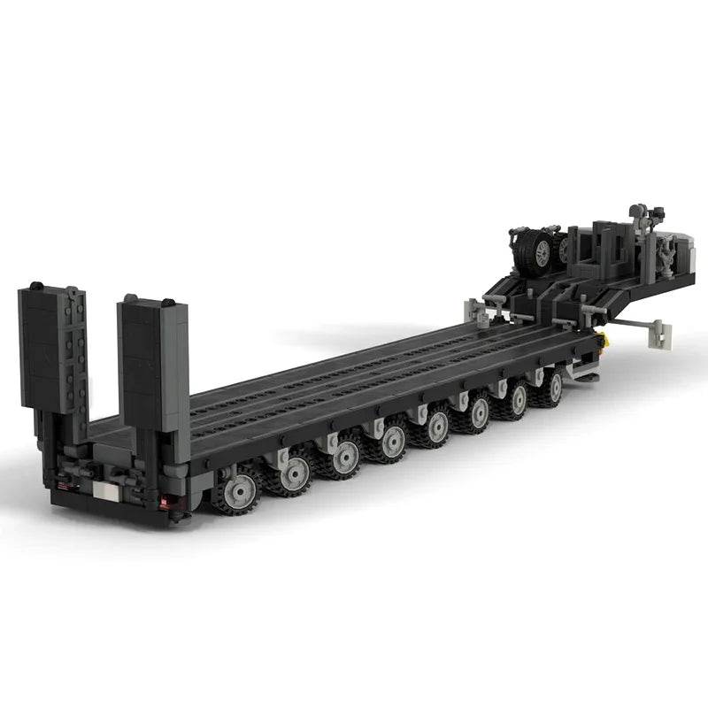 Customed Doll Panther Heavy Duty Transporter MOC Low Loader Trailer Children Toys Building Bricks MOC - ToylandEU