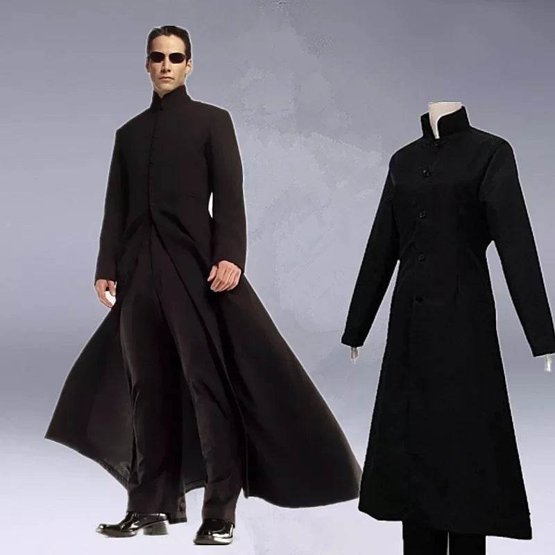 Customised Cosplay Costume Black Neo Trench Coat Unisex - ToylandEU
