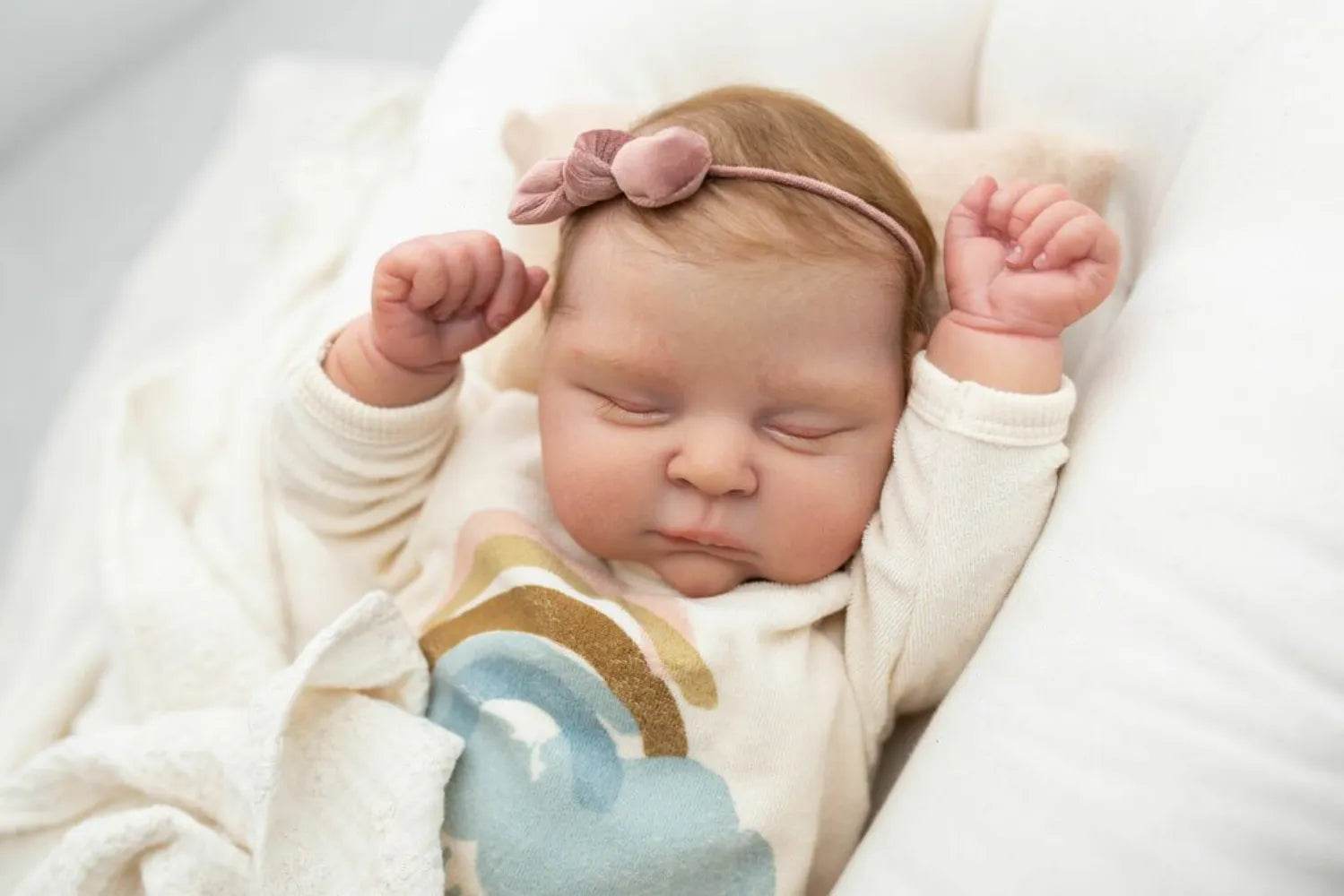 Customizable 21-Inch DIY Reborn Doll Kit - Peaches Fresh Color - ToylandEU