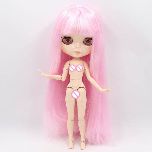 Customizable 30cm Shiny Face Blyth Doll with White Skin & Toy Joints - ToylandEU