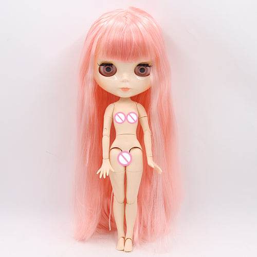 Customizable 30cm Shiny Face Blyth Doll with White Skin & Toy Joints - ToylandEU