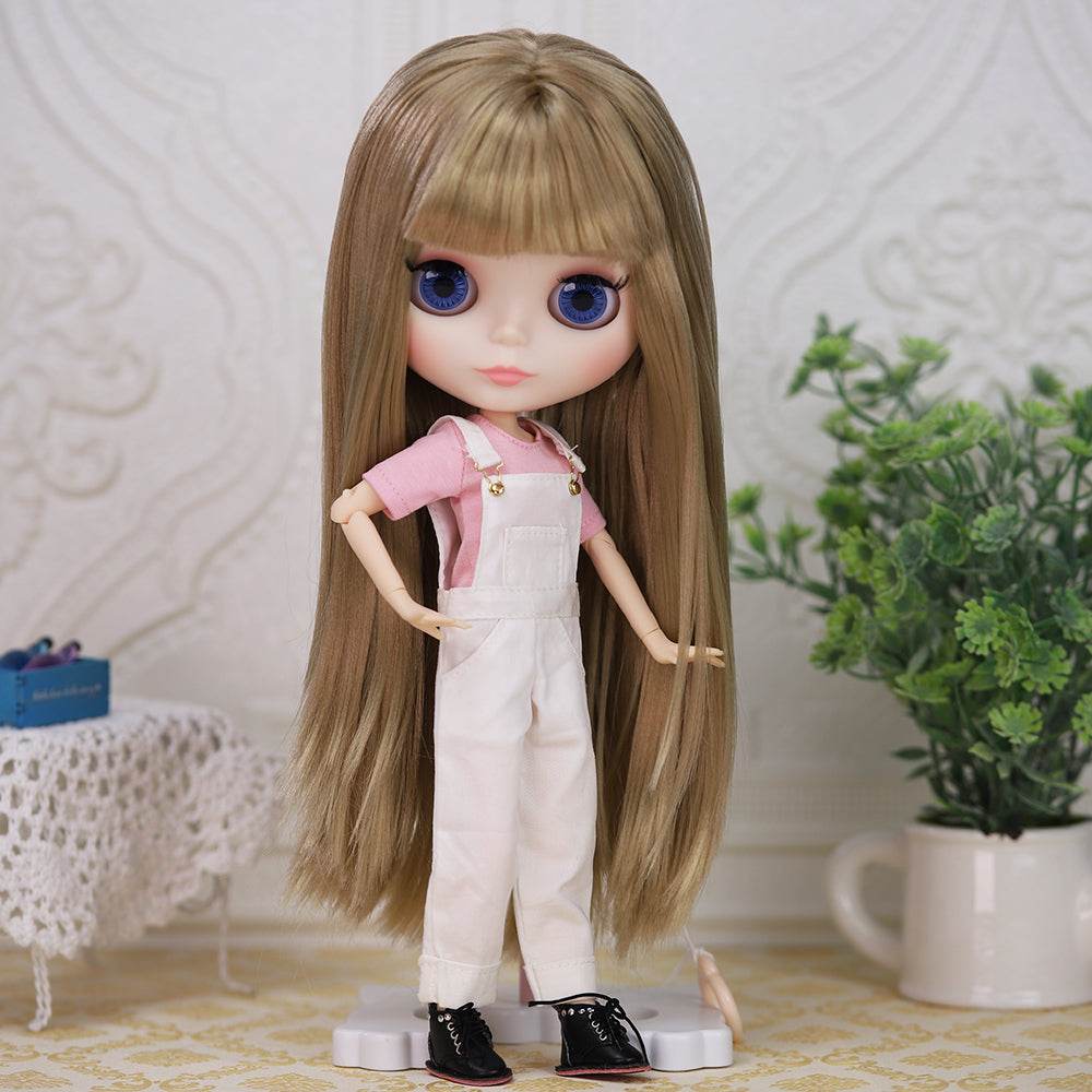 Customizable 30cm Shiny Face Blyth Doll with White Skin & Toy Joints - ToylandEU