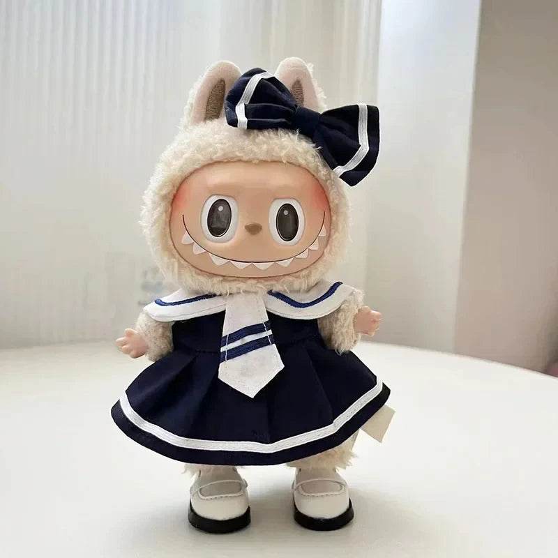Adorable Kawaii Plush Doll with Customizable Clothing for Creative Kids and Collectors Labubu - ToylandEU