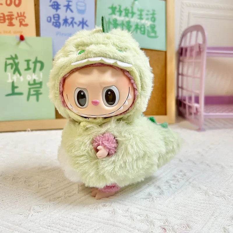 Adorable Kawaii Plush Doll with Customizable Clothing for Creative Kids and Collectors Labubu - ToylandEU