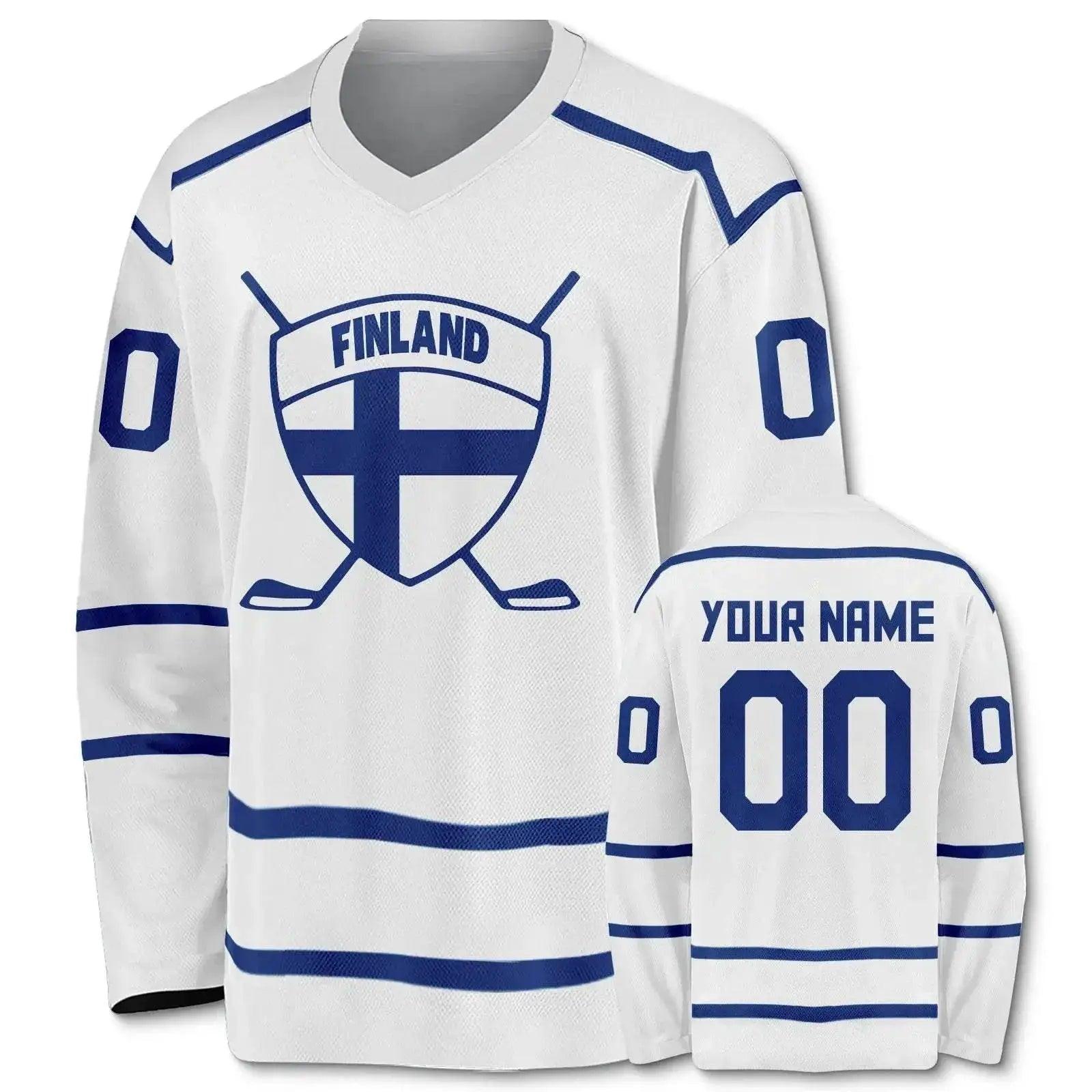 Customizable Finland Ice Hockey Jersey for All Ages - Men, Women, Youth, and Kids - Personalized Name and Number Training Shirt for Danish Fans -  ToylandEU™