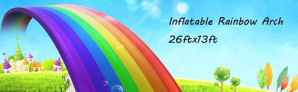 Customizable Inflatable Rainbow Arch 26ftx13ft Garden Decor - ToylandEU