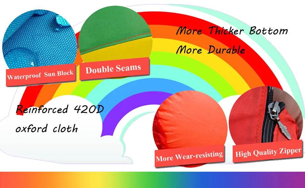 Customizable Inflatable Rainbow Arch 26ftx13ft Garden Decor - ToylandEU