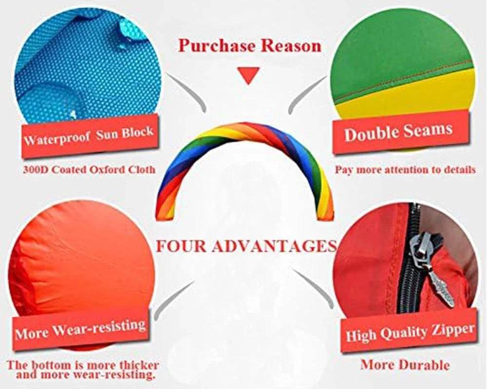 Customizable Inflatable Rainbow Arch 26ftx13ft Garden Decor - ToylandEU