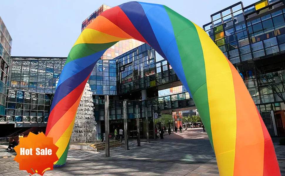 Customizable Inflatable Rainbow Arch 26ftx13ft Garden Decor - ToylandEU