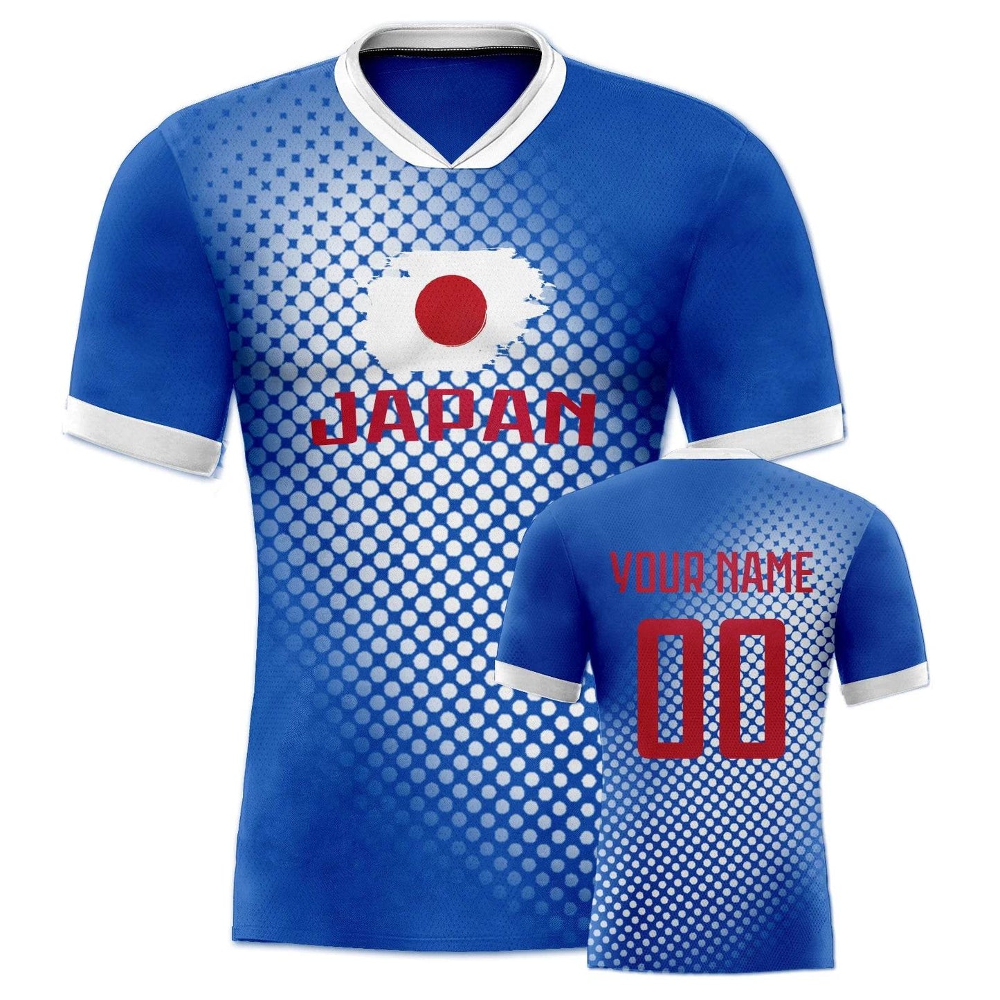 Customizable Japan Soccer Jersey with Personalized Name and Number - Breathable Youth Football Uniform for Men and Women (Sizes S-4XL) - ToylandEU