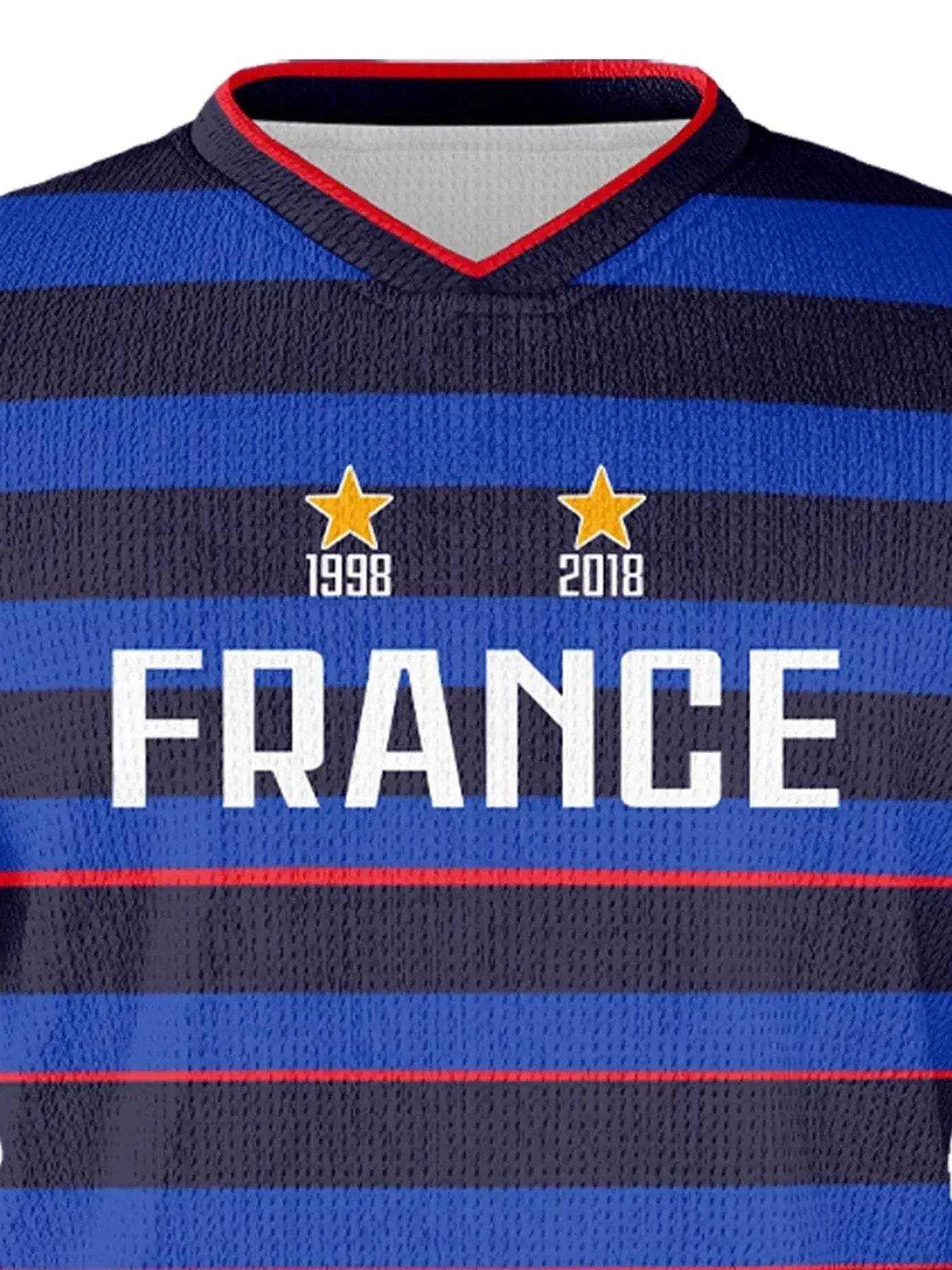 Customizable Kids Soccer Jersey and Shorts Set - France Football Training Outfit with Personalized Name and Number - ToylandEU