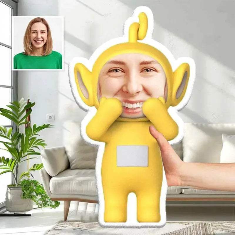 Customizable Plush Cartoon Pillow Photo Facial Design Gift - ToylandEU