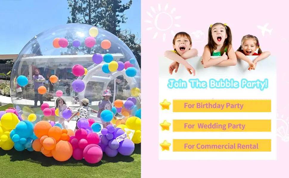 Customization White Bounce House Transparent Inflatable Bubble Dome - ToylandEU
