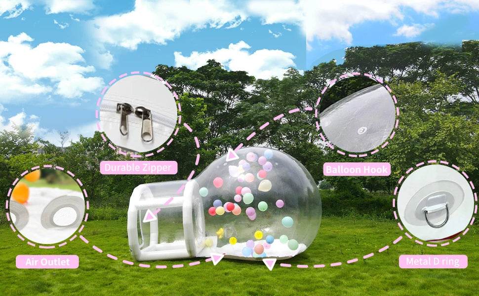 Customization White Bounce House Transparent Inflatable Bubble Dome - ToylandEU