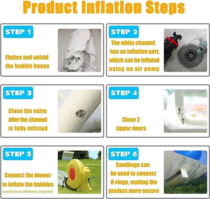 Customization White Bounce House Transparent Inflatable Bubble Dome - ToylandEU