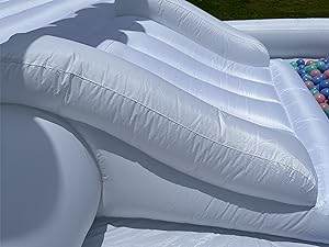 Customization White Bounce House with Blower 10x13.7ft Kids Bouncy Castle - ToylandEU