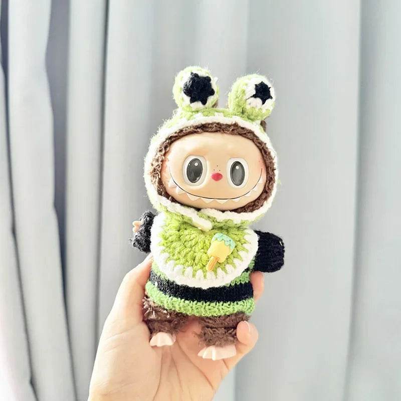 Cute 17cm Doll Outfit Set Korean Style Sweater For Labbubu - ToylandEU