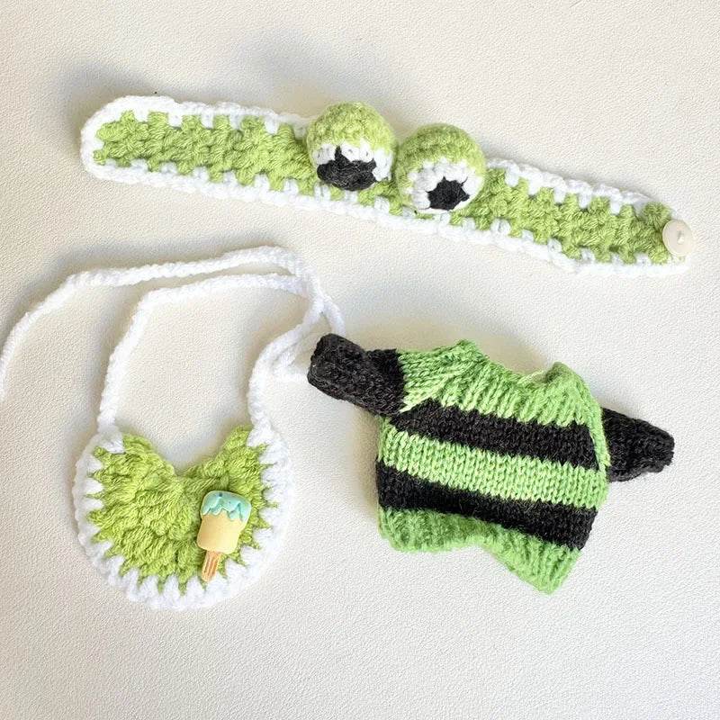 Cute 17cm Doll Outfit Set Korean Style Sweater For Labbubu - ToylandEU