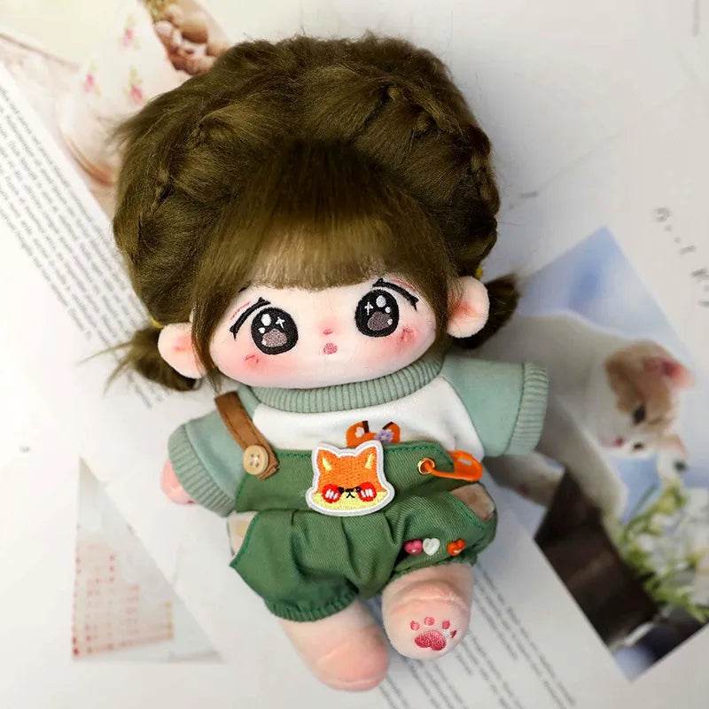 Cute 20cm Star Doll Plush Toy - Kawaii Stuffed Baby Doll with Clothes - ToylandEU