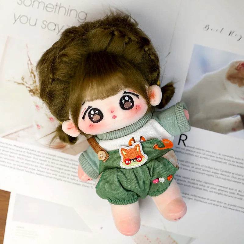 Cute 20cm Star Doll Plush Toy - Kawaii Stuffed Baby Doll with Clothes - ToylandEU