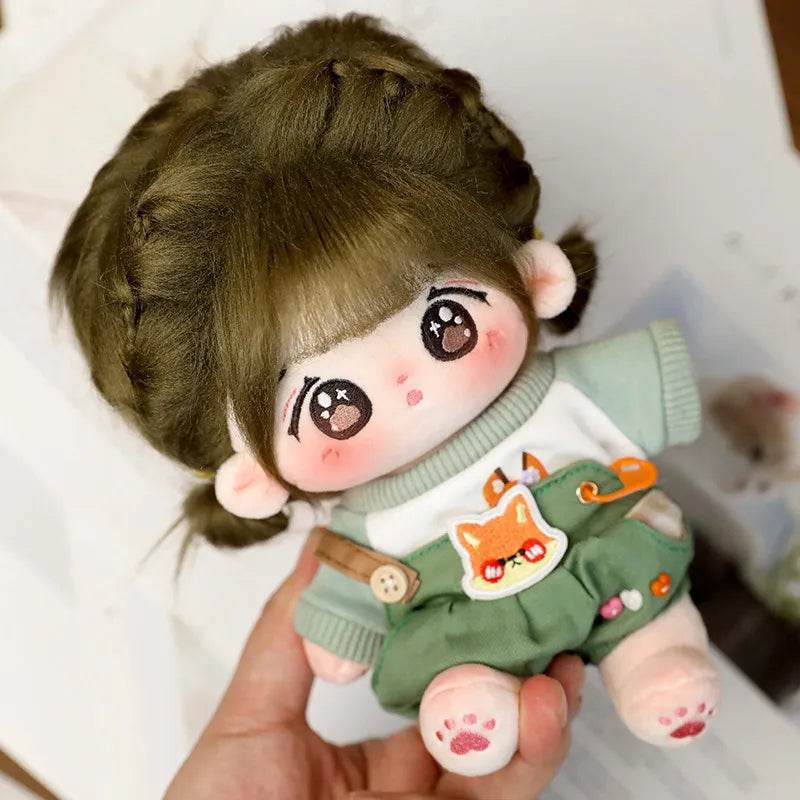 Cute 20cm Star Doll Plush Toy - Kawaii Stuffed Baby Doll with Clothes - ToylandEU