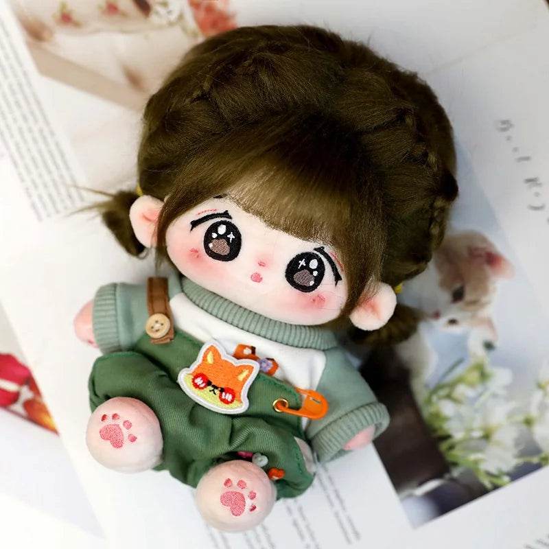 Cute 20cm Star Doll Plush Toy - Kawaii Stuffed Baby Doll with Clothes - ToylandEU