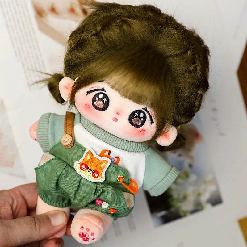 Cute 20cm Star Doll Plush Toy - Kawaii Stuffed Baby Doll with Clothes - ToylandEU
